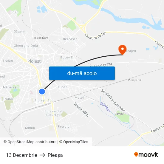 Harta de 13 Decembrie către Pleașa