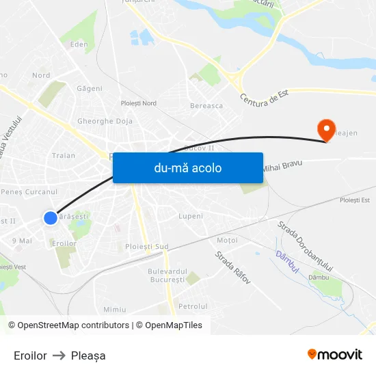 Harta de Eroilor către Pleașa