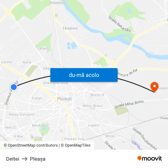 Harta de Deltei către Pleașa