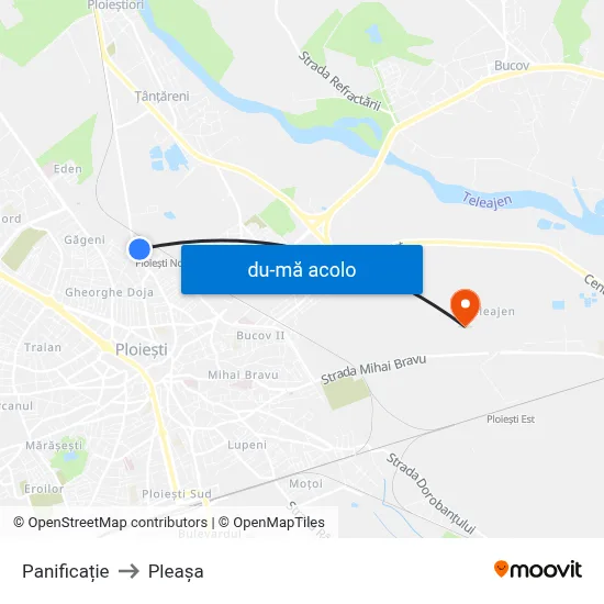 Harta de Panificație către Pleașa