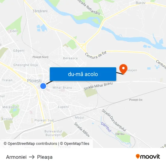 Harta de Armoniei către Pleașa