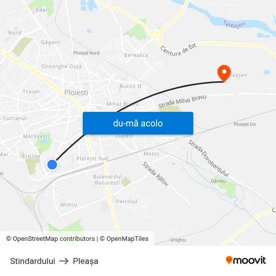 Harta de Stindardului către Pleașa