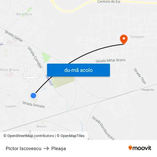 Harta de Pictor Iscovescu către Pleașa