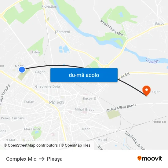 Harta de Complex Mic către Pleașa