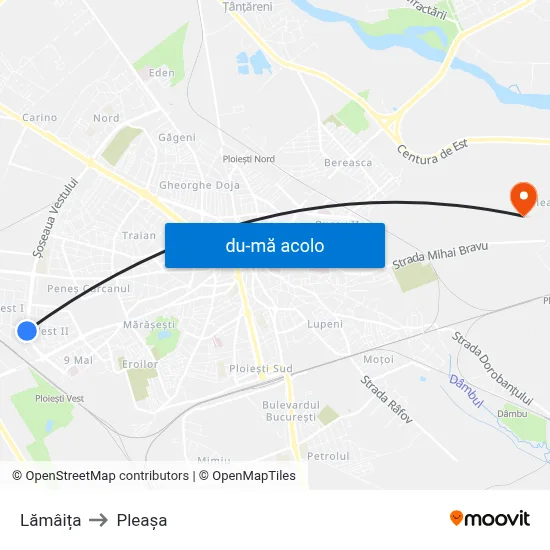Harta de Lămâița către Pleașa