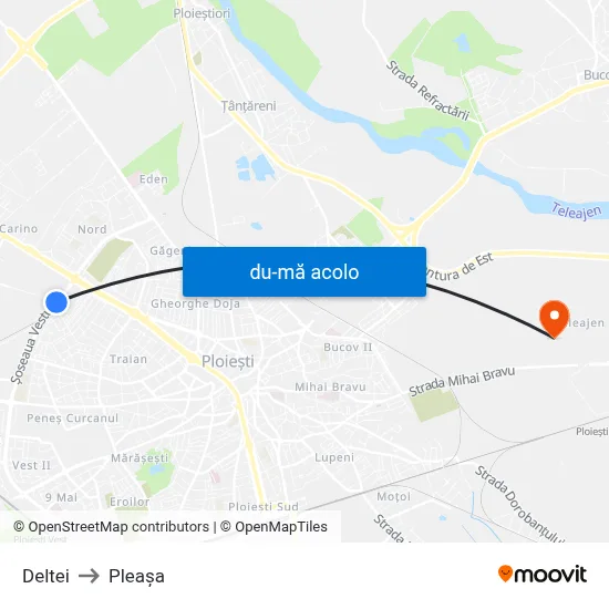 Harta de Deltei către Pleașa