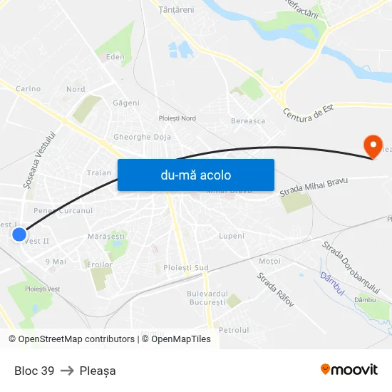 Harta de Bloc 39 către Pleașa