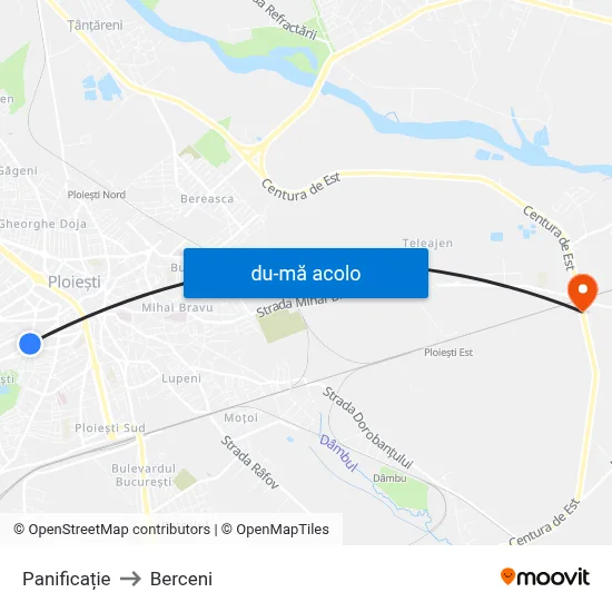 Harta de Panificație către Berceni