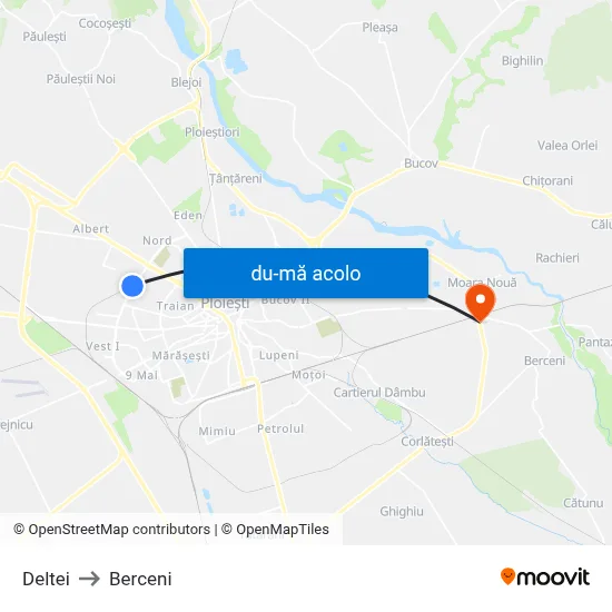 Harta de Deltei către Berceni