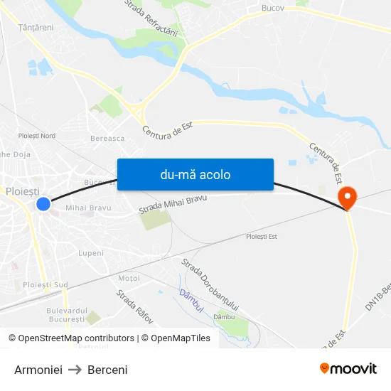 Harta de Armoniei către Berceni