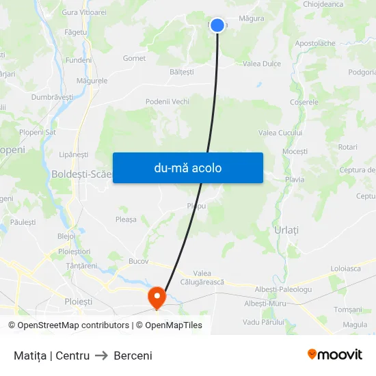 Harta de Matița | Centru către Berceni