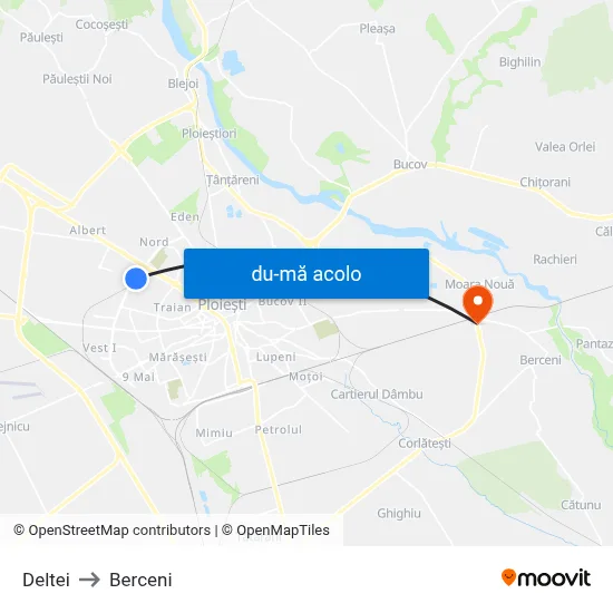Harta de Deltei către Berceni