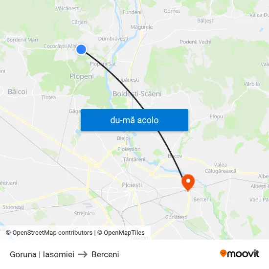Harta de Goruna | Iasomiei către Berceni