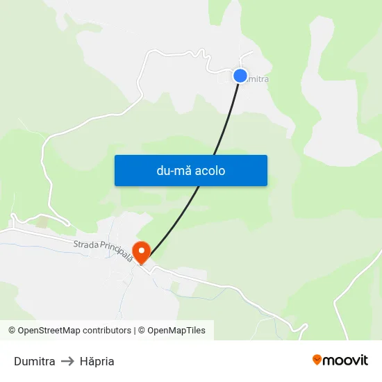 Harta de Dumitra către Hăpria