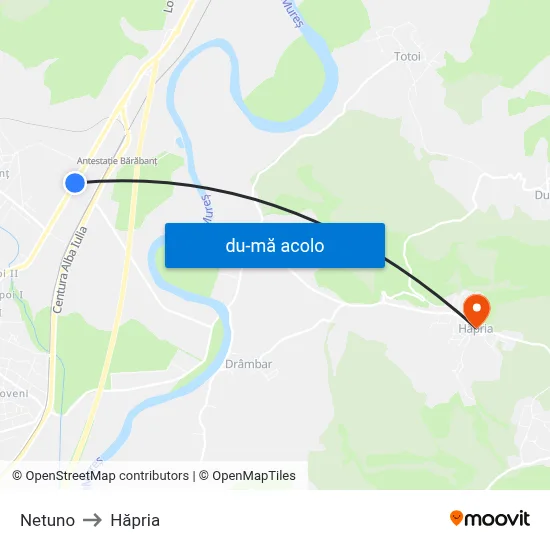 Harta de Netuno către Hăpria