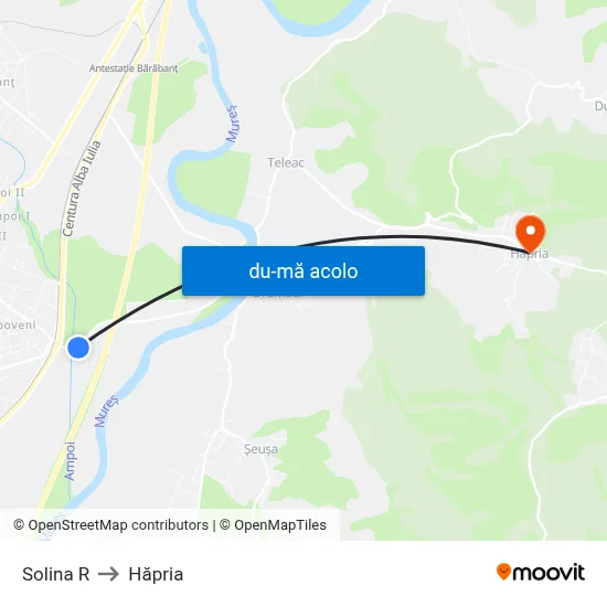 Harta de Solina R către Hăpria
