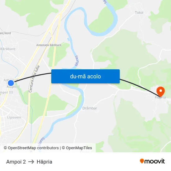 Harta de Ampoi 2 către Hăpria