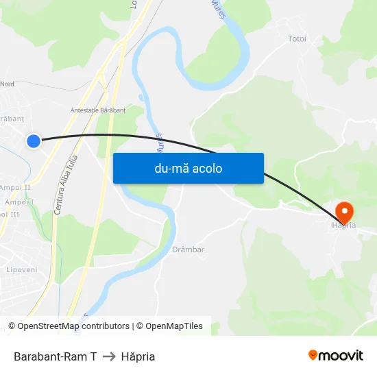 Harta de Barabant-Ram T către Hăpria
