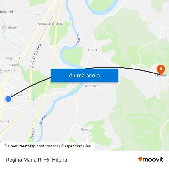 Harta de Regina Maria R către Hăpria