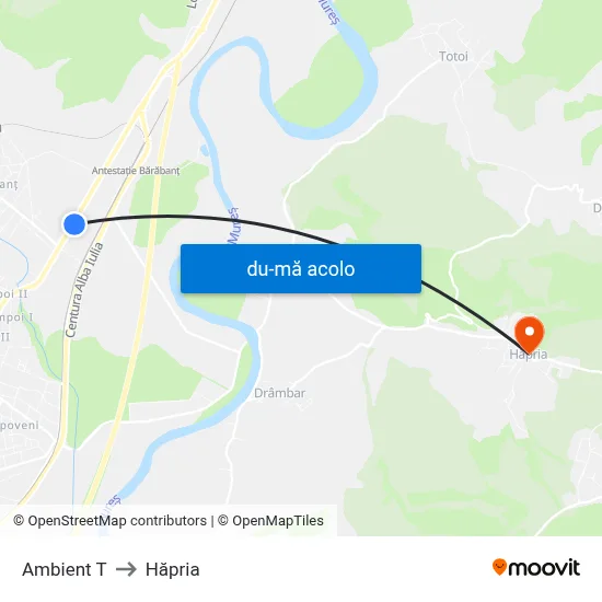 Harta de Ambient T către Hăpria