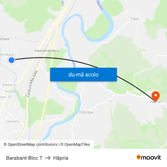Harta de Barabant-Bloc T către Hăpria