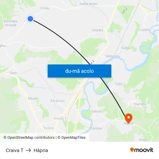 Harta de Craiva T către Hăpria