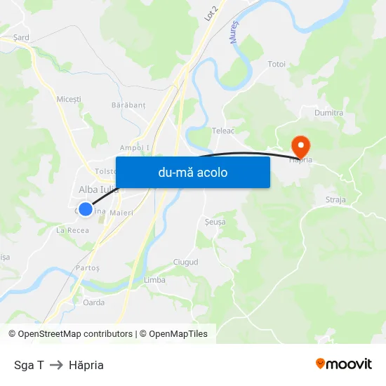Harta de Sga T către Hăpria
