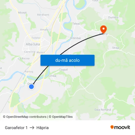 Harta de Garoafelor 1 către Hăpria
