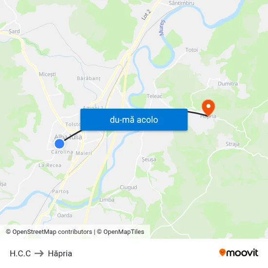 Harta de H.C.C către Hăpria