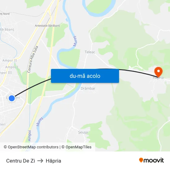 Harta de Centru De Zi către Hăpria