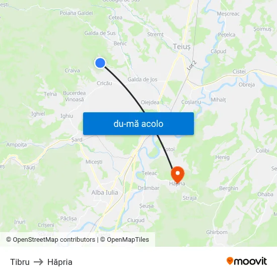 Harta de Tibru către Hăpria