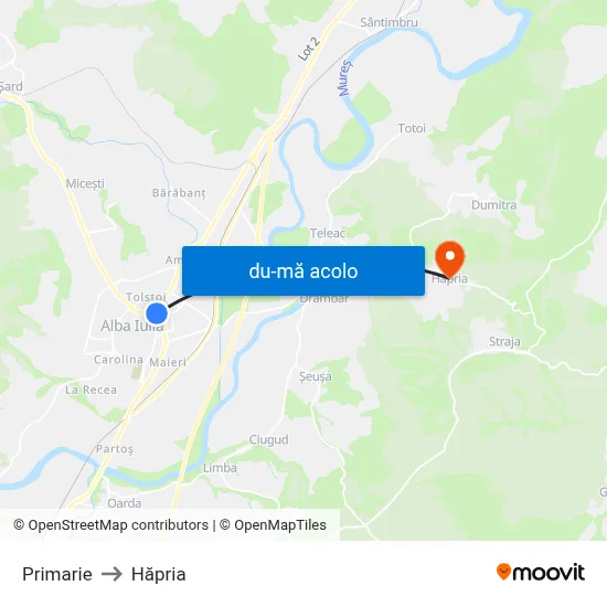 Harta de Primarie către Hăpria