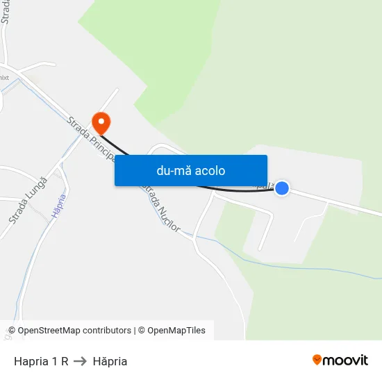 Harta de Hapria 1 R către Hăpria