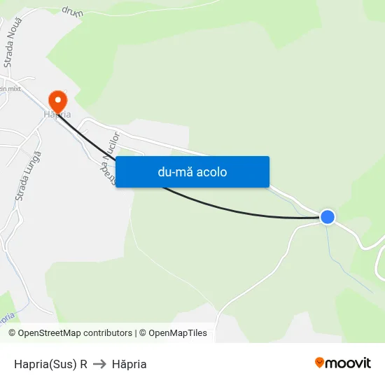 Harta de Hapria(Sus) R către Hăpria