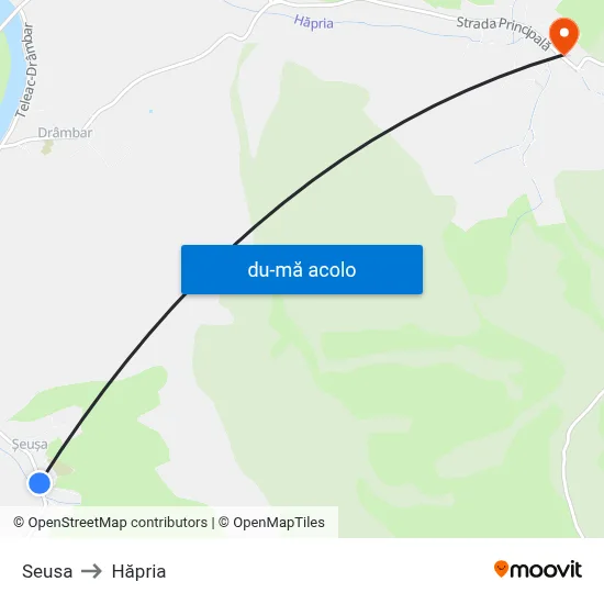 Harta de Seusa către Hăpria