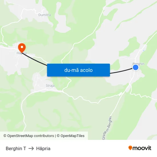 Harta de Berghin T către Hăpria