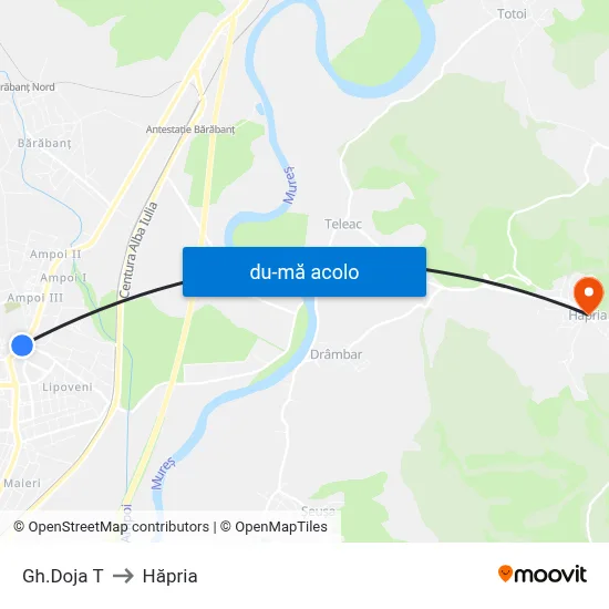 Harta de Gh.Doja T către Hăpria