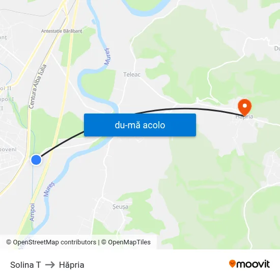 Harta de Solina T către Hăpria