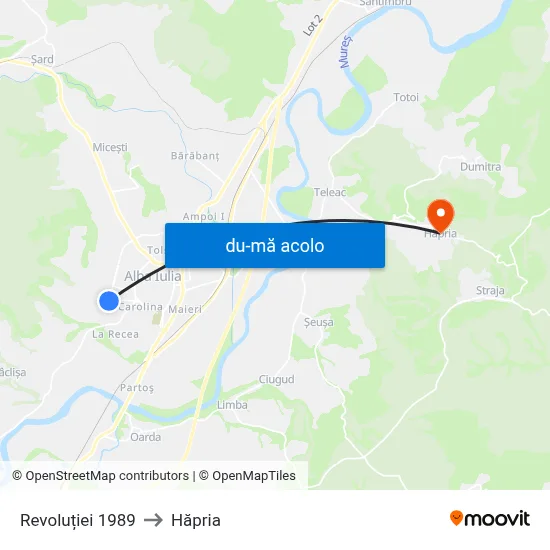 Harta de Revoluției 1989 către Hăpria
