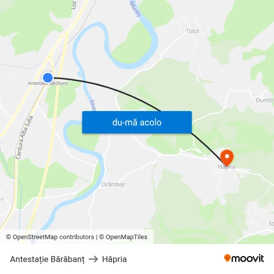 Harta de Antestație Bărăbanț către Hăpria