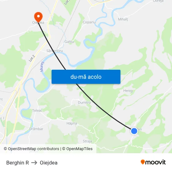 Harta de Berghin R către Oiejdea