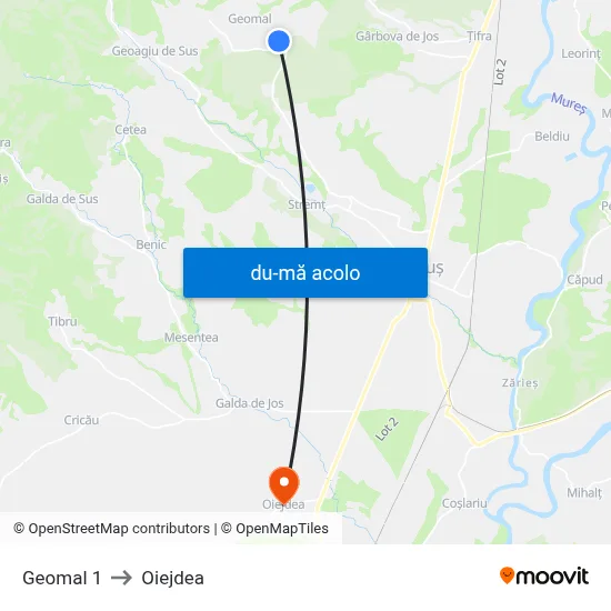 Harta de Geomal 1 către Oiejdea