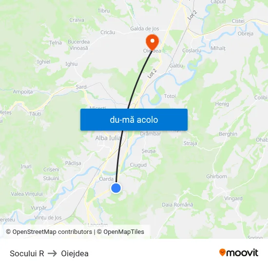 Harta de Socului R către Oiejdea