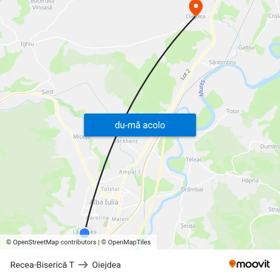 Harta de Recea-Biserică T către Oiejdea