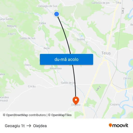 Harta de Geoagiu 1t către Oiejdea