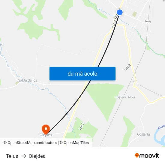 Harta de Teius către Oiejdea