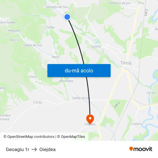 Harta de Geoagiu 1r către Oiejdea