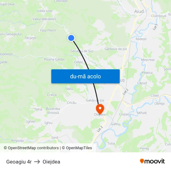 Harta de Geoagiu 4r către Oiejdea