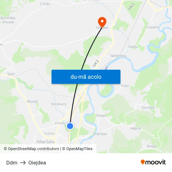 Harta de Ddm către Oiejdea