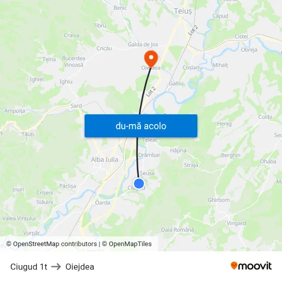 Harta de Ciugud 1t către Oiejdea